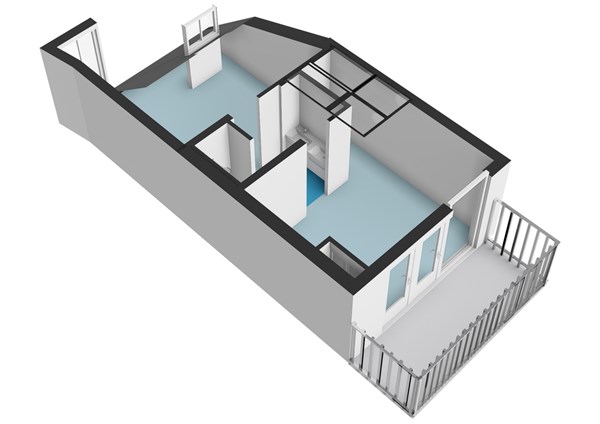 Floor plan - Utrechtsedwarsstraat 107-3, 1017 WD Amsterdam 